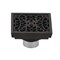 Kingston Brass Watercourse Scroll 4" Square Grid Shower Drain, Bronze BSF9771ORB - alternate 1